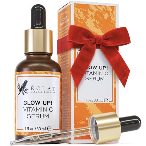 Eclat Skincare Vitamin C Face Serum - Skin Care for Dark Spots, Vitamin C Serum with Hyaluronic Acid, Ferulic Acid, & Vit E - Anti Aging and Skin Brightening, Vit C Face Care 1 Fl Oz
