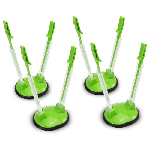 Ruibo Baggy Rack Holder For Food Prep/Ziplock Bag, Meal Planning/Plastic Freezer Bag Holders Stand, Green, Pack of 4 - 4 Pcs