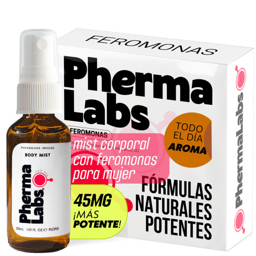PHERMALABS Body Mist para mujer con feromonas - 1 oz spray de larga duración (Todo El Día Fragancia [45MG])
