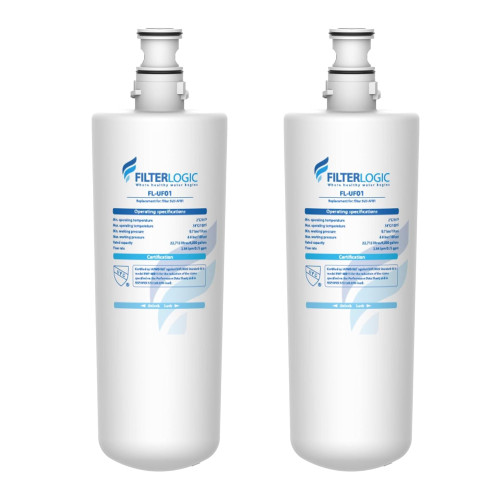 Filterlogic 3US-AF01 Under Sink Water Filter, Replacement for Standard 3US-AF01, 3US-AS01, WHCF-SRC, WHCF-SUFC, WHCF-SUF, NSF/ANSI 42 Certified (Pack of 2)