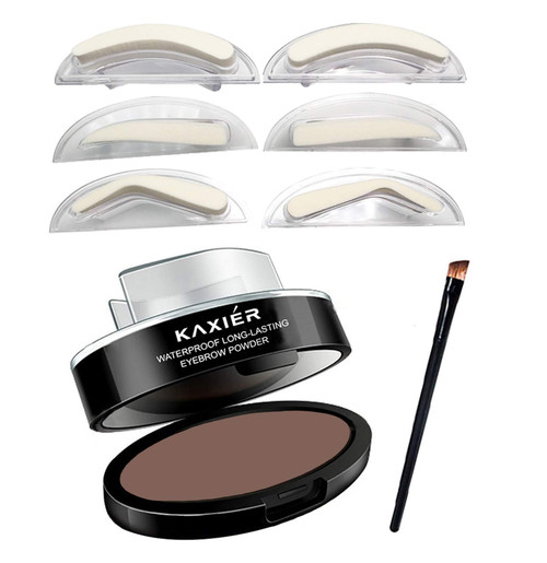 Moakxer Eyebrow Powder,Waterproof Eyebrow Stamp Powder Seal Perfect Nature Eye Brow Powder Tinting Coloring Kit Delicate Shape (301# Light Brown) Moakxer Eyebrow Powder,Waterproof Eyebrow Stamp Powder Seal Perfect Nature Eye Brow Powder Tinting Coloring Kit Delicate Shape (301# Light Brown)