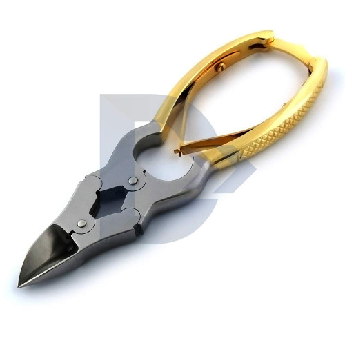 Professional Cantilever Nail Clipper 6'' Double Spring Action Heavy Duty Toenail Cutter For Thick Nails Finger Foot Podiatry Curved Blades Nipper