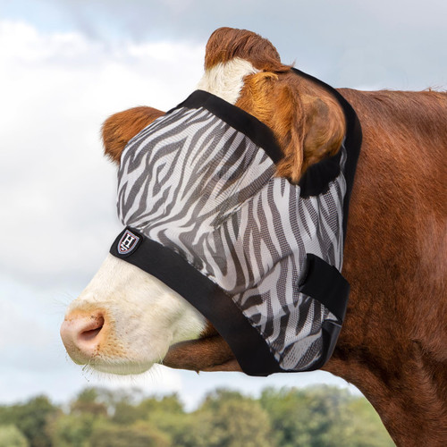 Harrison Howard Cattle Livestock Fly Mask Breathable Mesh Padded Edging with Fun Patterns Large Spacing Forelock Opening Design Adjustable Fit for Cattle Zebra Harrison Howard Cattle Livestock Fly Mask Breathable Mesh Padded Edging with Fun Patterns Large Spacing Forelock Opening Design Adjustable Fit for Cattle Zebra