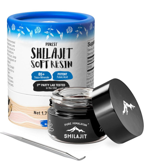 Shilajit by Pure Himalyan Shilajit ®, Grade A Himalayan Soft Resin, Energy & Immune Support, Natural Source of Fulvic Acid & 85+ Trace Minerals Supplement for Men & Women (50ml/1.5 fl oz)