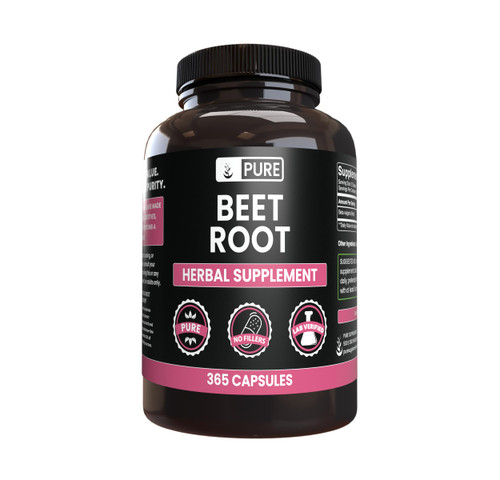PURE ORIGINAL INGREDIENTS Beet Root (365 Capsules) No Magnesium Or Rice Fillers, Always Pure,
