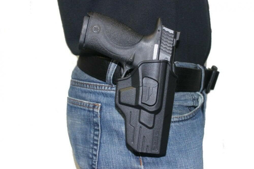 M&P OWB Holster for S&W MP 9mm/.40 4.25" Full Size/M&P M2.0 9mm / SD9 VE / SD40 VE - Index Finger Released | Adjustable Cant | Autolock | Outside Waistband | Matte Finish - Right Handed