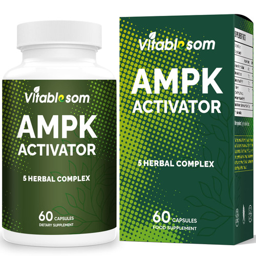 Vitablosom AMPK Activator Supplement, 5 in 1 Jiaogulan Gynostemma AMPK Metabolic Activator 60 Vegetarian Capsules Vitablosom AMPK Activator Supplement, 5 in 1 Jiaogulan Gynostemma AMPK Metabolic Activator 60 Vegetarian Capsules