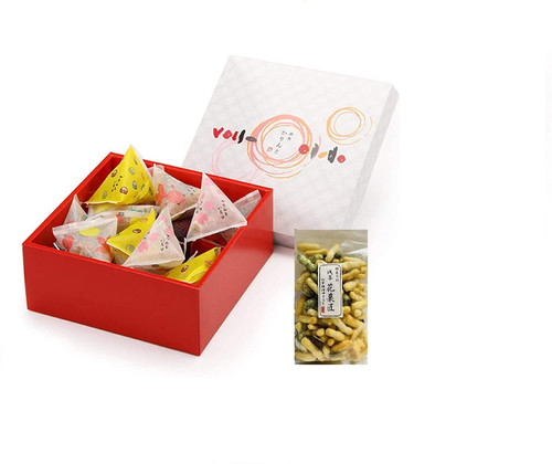 [Azabu Karinto] Karin and Iroha (24 pieces, domestic glutinous rice hail 1 piece set)