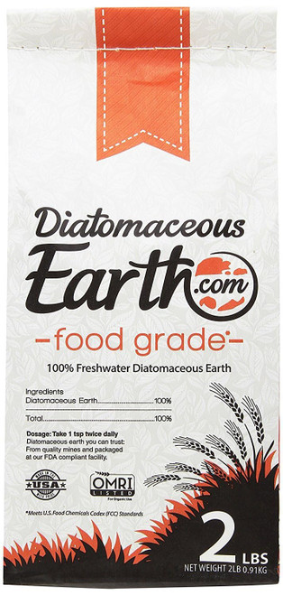 DiatomaceousEarth 2 Lbs Food Grade - 100% Organic All Natural Diamateous Powder - Diametaceous for Humans is Safe Around Children - Includes Free Scoop