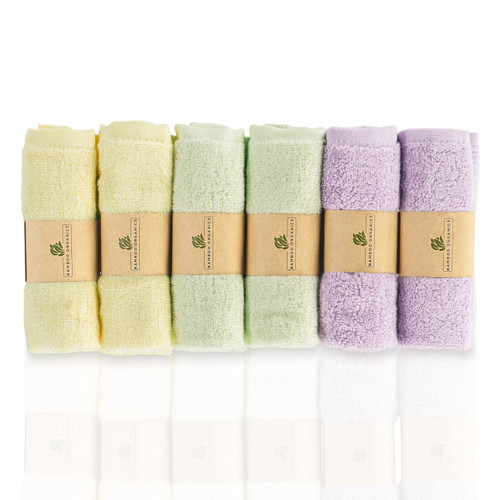 Bamboo Organics 100% Rayon from Bamboo Baby Washcloths Soft Baby Wipes
