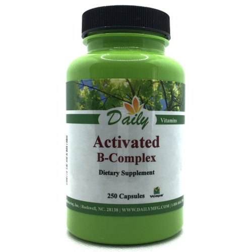 Daily Manufacturing Activated B-Complex (Activated Forms of Multi B Vitamins) 250 Capules