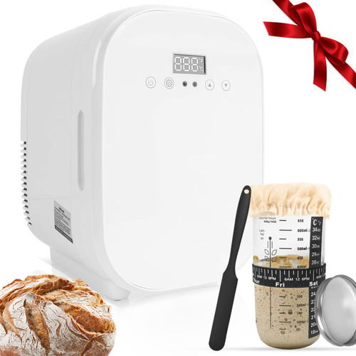 Sourdough Starter Warmer, Precise 1 ° F Constant Temperature Control (41-149 ° F), Can Be Heated or Cooled, Suitable for Yeast Storage and Cultivation, Comes with Fermentation Tank and Scraper