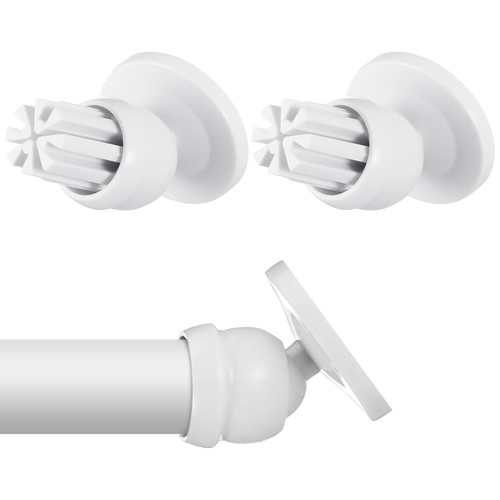 Newtay 2 Sets Angled Shower Rod Mount for 25 mm Sloped Walls Angled Wall Bracket for Shower Bar Low Cost Solution