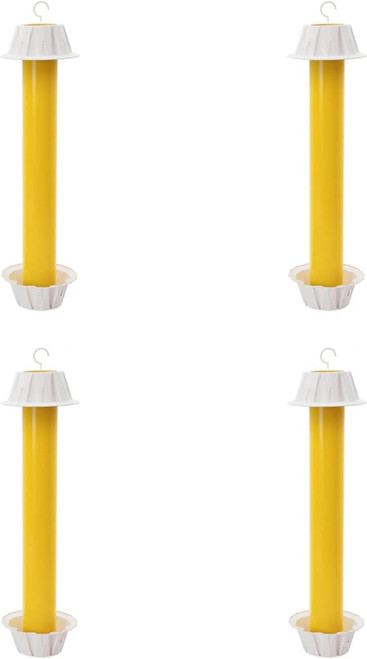 Fly Stick Sticky Fly Traps for Indoors and Outdoor Wasp Traps - Effective Pest Control 4 Pack