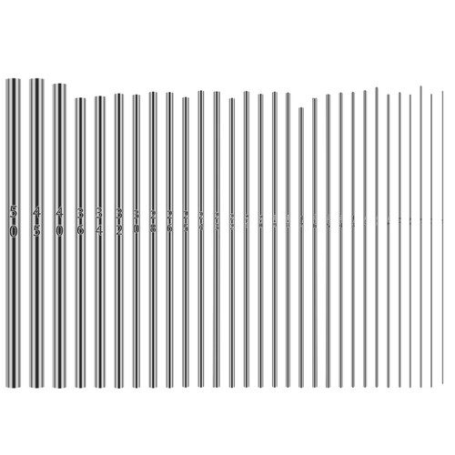 30 Size Mandrels Stainless Steel Ring Mandrel Mandrel Dowels Jewelry Making Kit Wire Wrap Rings Tools for Forming Rings, Soft Soldering, Electoforming Jewelry, Making Jump Ring, Beaded Coils