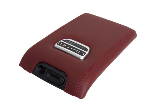 Richmond Auto Upholstery - Center Console Lid Cover Compatible with 2011-2014 Ford F-150 Limited, Replacement Genuine Leather, Red