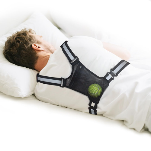 Sleep Position Trainer, Adjustable Side Sleeping Position Training Vest, Includes Balls to Prevent Sleeping on Back - Change Sleeping Position on Your Back or Improve Your Breathing