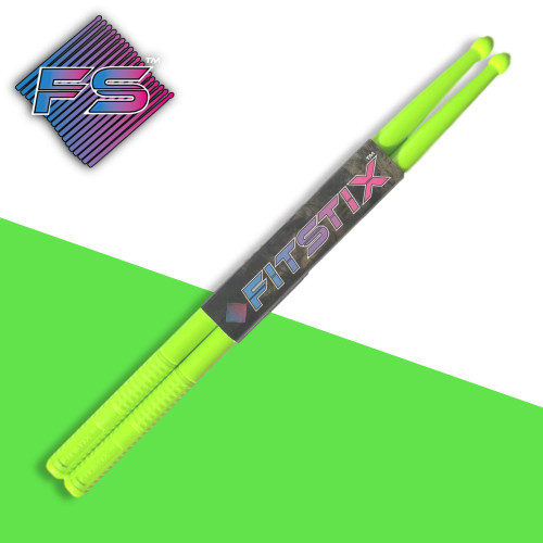 FITSTIX Drumsticks for Fitness & Aerobic Workout Classes the Drum Sticks are Strong and Light Weight design make a fun addition to any exercise routine or class. (UV GREEN) FITSTIX Drumsticks for Fitness & Aerobic Workout Classes the Drum Sticks are Strong and Light Weight design make a fun addition to any exercise routine or class. (UV GREEN)