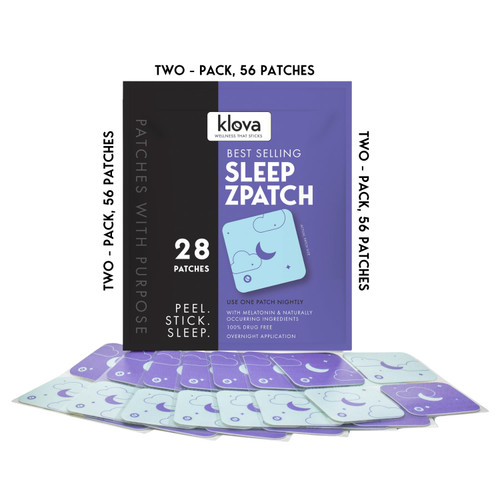 Klova Sleep Patches with Melatonin, Valerian, GABA and naturally occurring ingredients - Sleep aid alternative with easy, overnight application that helps promote higher quality restorative deep sleep