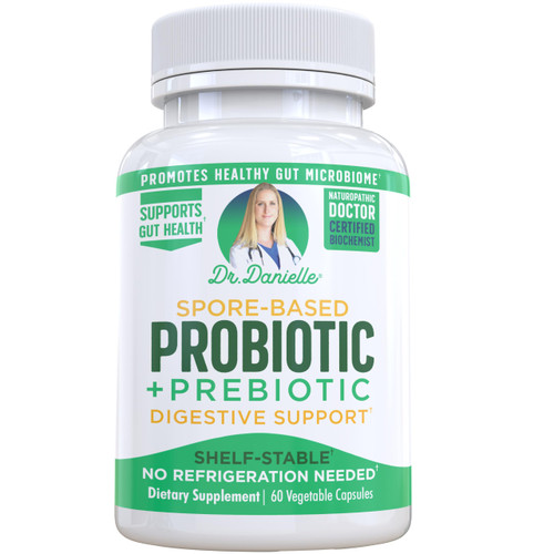 Dr. Danielle Probiotic - Probiotics for Women and Men, Adults by Dr. Danielle - Shelf Stable Probiotic Supplement - No Refrigeration Necessary - Bacillus - 60 Capsules