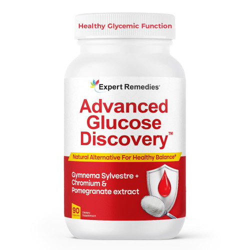 Advanced Glucose Discovery for Sugar Watchers, with Gymnema Sylvestre, Patented Pomegranate Supplement, Crominex 3+, for Glucose Metabolism Wellness - All Natural, Non-GMO - 90 Vegan Capsules