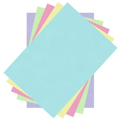 Quality A5 Pastel Colour Coloured Paper 80gsm (210mm x 148mm) Printer Copier Cardmaking Folding Craft Page Ream Sheet (Pack of 100 Sheets)