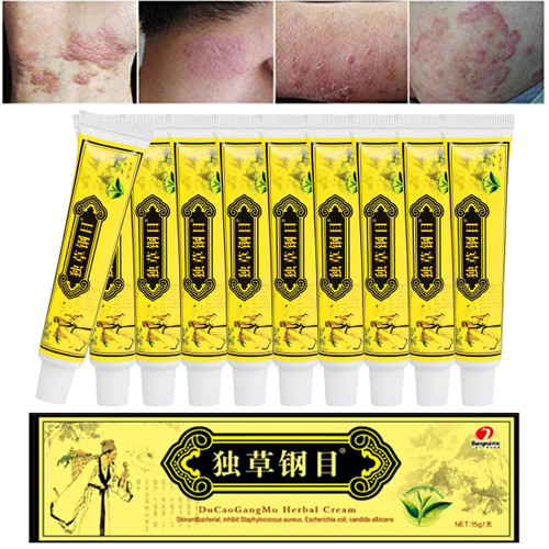 Biaoyun 10PCS DuCaoGangMu Herbal Cream, Body Cream, Moisturizing Cream，Qi Cao Gang Mu Face Cream, Body Cream, Moisturizing Cream