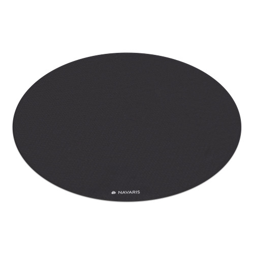 Navaris Round Yoga Mat - 47" Diameter Circular Exercise Mat 1/4" Thick - Non-Slip Mat for Cardio, Workout, Fitness, Tai Chi, Meditation - Size Small