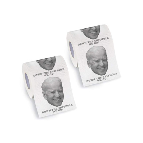 LEMONSODA Funny Toilet Paper | Joe Biden SH We Go | 2pack |