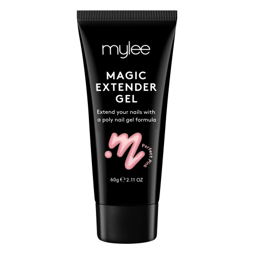 Mylee Magic Extender Gel [Perfect Pink] - Long Lasting Wear, Natural Look, Nail Extension Gel, for Beginners & Salon Professionals, Acrylic Nail Thickening Builder Gel, Nail Art - 60 Gram Tub