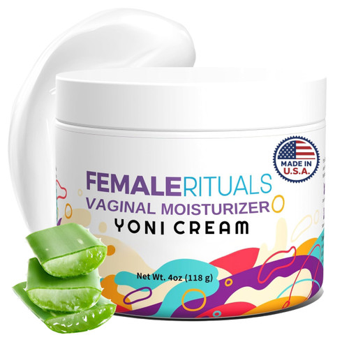 Intimate Vaginal Moisturizer for Women Clinically Tested for Dryness, Itching, Burning & Vagina Odor - All Natural Vaginal Moisture Cream for Feminine Care & Intimate Skin Care 4oz