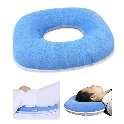 MESINURS Anti-Decubitu Pad Bed Cushion - Donut Nursing Bed Sore Pad for Bedridden, Elderly, Disabled, Comfort & Breathable for Pain Relif (17"x16", Oval)-1764550688