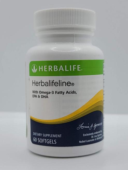 HERBALIFE Herbalifeline: 60 Softgels with Vitamin E, Marine Lipid Complex, Omega-3 Fatty Acids, EPA and DHA