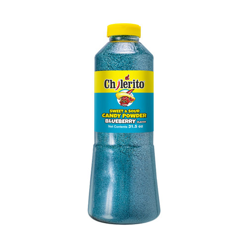 EL CHILERITO Candy Powder Blueberry Flavor 960g/32.2Fl.Oz - Mexican Foods - For All Your Topping Needs - To Share With Friends And Family - Kosher