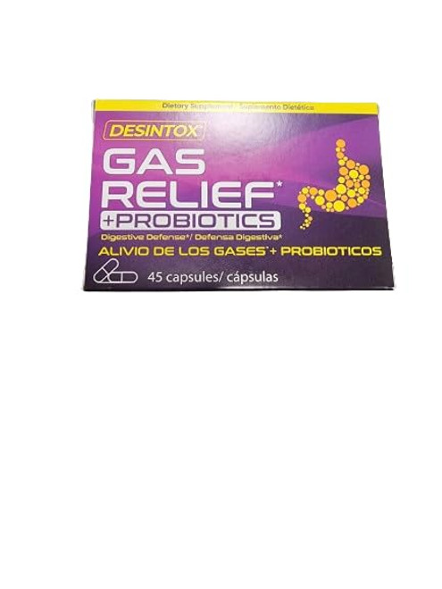 DESINTOX Gas Relief PROBIOTICS - Alivia Gases - Defensa Digestiva DESINTOX Gas Relief PROBIOTICS - Alivia Gases - Defensa Digestiva