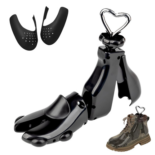 Msentuo Shoe Stretchers Men Women,Boot Stretcher men women adjustable length and wide feet (BLACK, L (Wm's 11-14;men's 10-14))