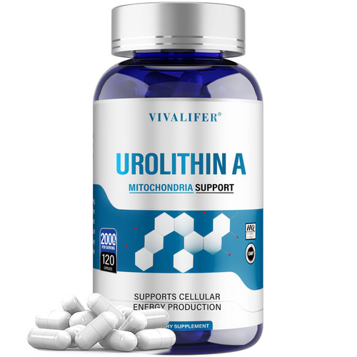 Urolithin A Supplement 2000 mg - 120 Capsules Unleashing Powerful Antioxidant Shield, Boosting Healthy Aging & Mitochondrial Health and Cell Repair Support for Men & Women