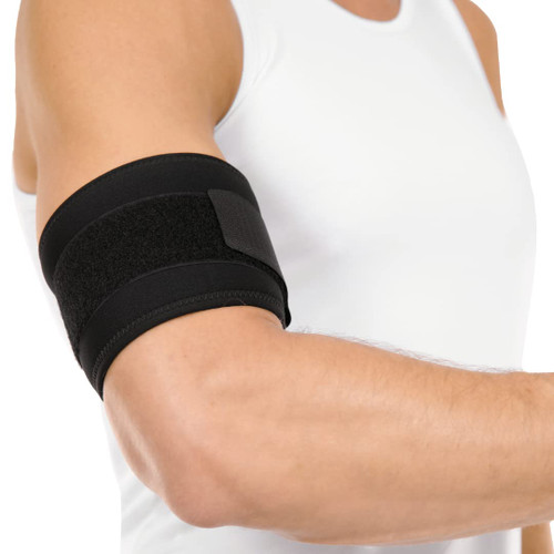 BraceAbility Bicep Band - Upper Arm Compression Sleeve Support Brace for Tendonitis Treatment, Tears, Swelling Relief, Injuries, Tendon Rupture, Brachii Muscle Strains, Tricep Pain Wrap (One Size) BraceAbility Bicep Band - Upper Arm Compression Sleeve Support Brace for Tendonitis Treatment, Tears, Swelling Relief, Injuries, Tendon Rupture, Brachii Muscle Strains, Tricep Pain Wrap (One Size)
