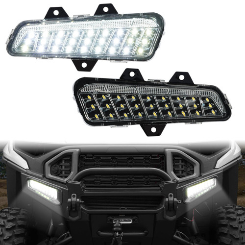 HAKA TOUGH LED Front Bumper Lights for Polaris Ranger XD 1500 Accessories 2024 2025+, Front Brushguard Auxiliary Lights Accent Light for Polaris Ranger 1500 XD, Replace# 2889767