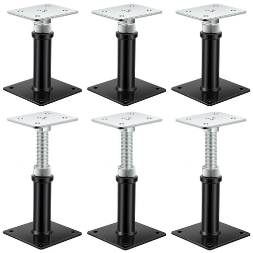 Zonon 2 Pack Adjustable Floor Jack Post, 6"-9" Height Range, Mini House Screw Jack for Floors Stairs Joist Lifting Supports, Load Capacity up to 7000 Lbs