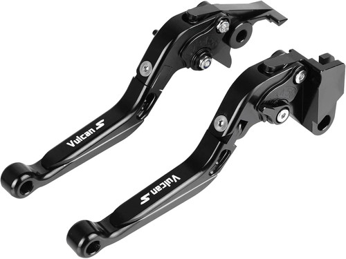 GYMARK Brake Levers Motorcycle Clutch Levers Set Foldable Extendable CNC Fit for K-awasaki Vulcan S 650 2015-2023 Adjustable (Black)