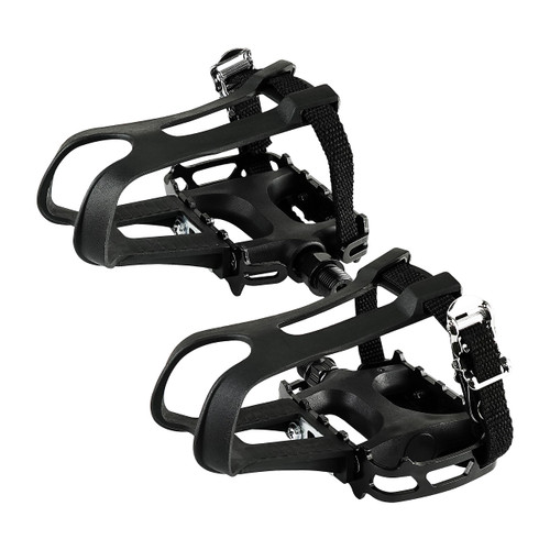 BV Bike Pedal with Toe Clip Cage - 2-Set, Universal Fit Bike Pedals 9/16" Compatible, Non-Slip & Durable Lightweight, Fits Most Adult Bikes & MTB Bicycles BV Bike Pedal with Toe Clip Cage - 2-Set, Universal Fit Bike Pedals 9/16" Compatible, Non-Slip & Durable Lightweight, Fits Most Adult Bikes & MTB Bicycles