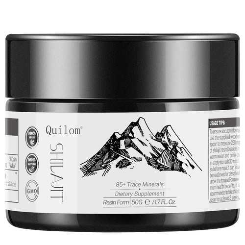 Shilajit Pure Himalayan Organic Shilajit Resin - Shilajit Supplement - Gold Grade 100% Pure Shilajit with Fulvic Acid & 85+ Trace Minerals Complex for Energy & Immune Support - 50 Grams