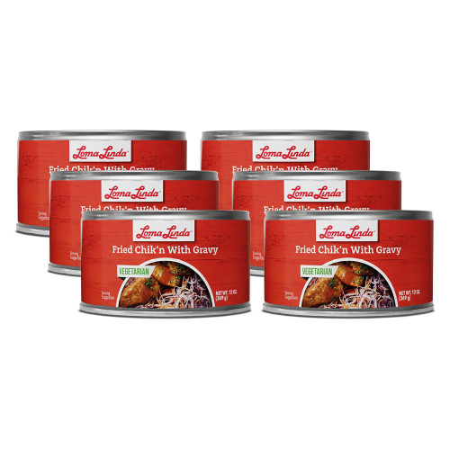 Loma Linda - Plant Based Meats (Fried Chik'n with Gravy (13 oz.), 6 Pack)