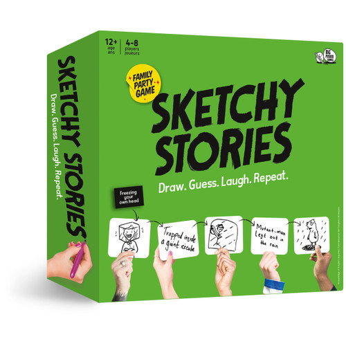 Sketchy Stories, A Party Game About Terrible Drawings and Ridiculous Guesses, for Teens and Adults