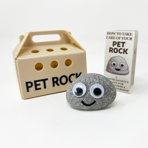 Pet Rock - Novelty Gift Idea - Ideal For Birthday Presents, Wedding Favours, Party Bags etc