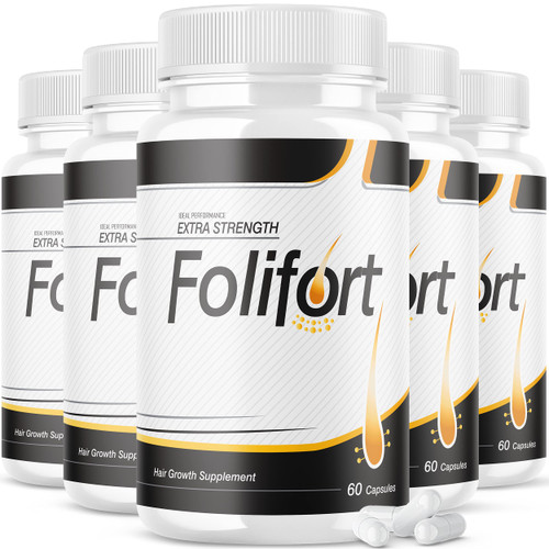 IDEAL PERFORMANCE (5 Pack) Folifort Hair Growth Pills Felfort Extra Strength Vitamins Reviews Suppliment (300 Capsules)