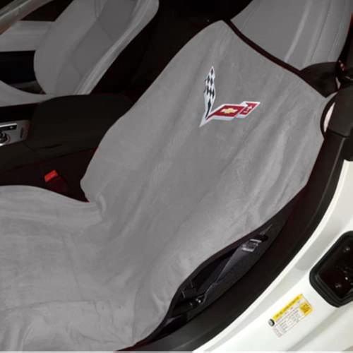 SR1 Performance C8 Corvette Seat Covers - Cotton Protective Towel for All 2020-2026 Stingray, Z51, Z06, E-Ray Corvettes (Set of 2, Grey) SR1 Performance C8 Corvette Seat Covers - Cotton Protective Towel for All 2020-2026 Stingray, Z51, Z06, E-Ray Corvettes (Set of 2, Grey)
