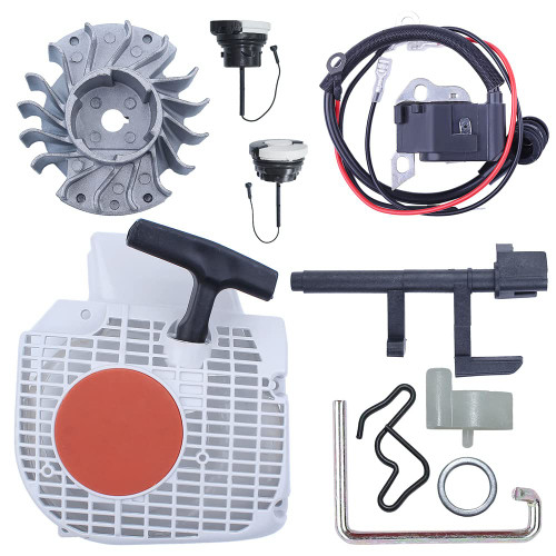 Mtanlo Flywheel Ignition Coil Recoil Starter Kit For Stihl Ms250 025 Ms230 023 Ms210 021 Chainsaw Part 1123 400 1207, 1123 080 1802, 1123 400 1301 Mtanlo Flywheel Ignition Coil Recoil Starter Kit For Stihl Ms250 025 Ms230 023 Ms210 021 Chainsaw Part 1123 400 1207, 1123 080 1802, 1123 400 1301