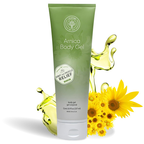 L’EUDINE Arnica Bruise Gel - Arnica Gel Maximum Strength for Bruising and Swelling - Fast Absorbing Bruise Cream for Treating Muscle Soreness - Natural Formula, 8 Fl Oz